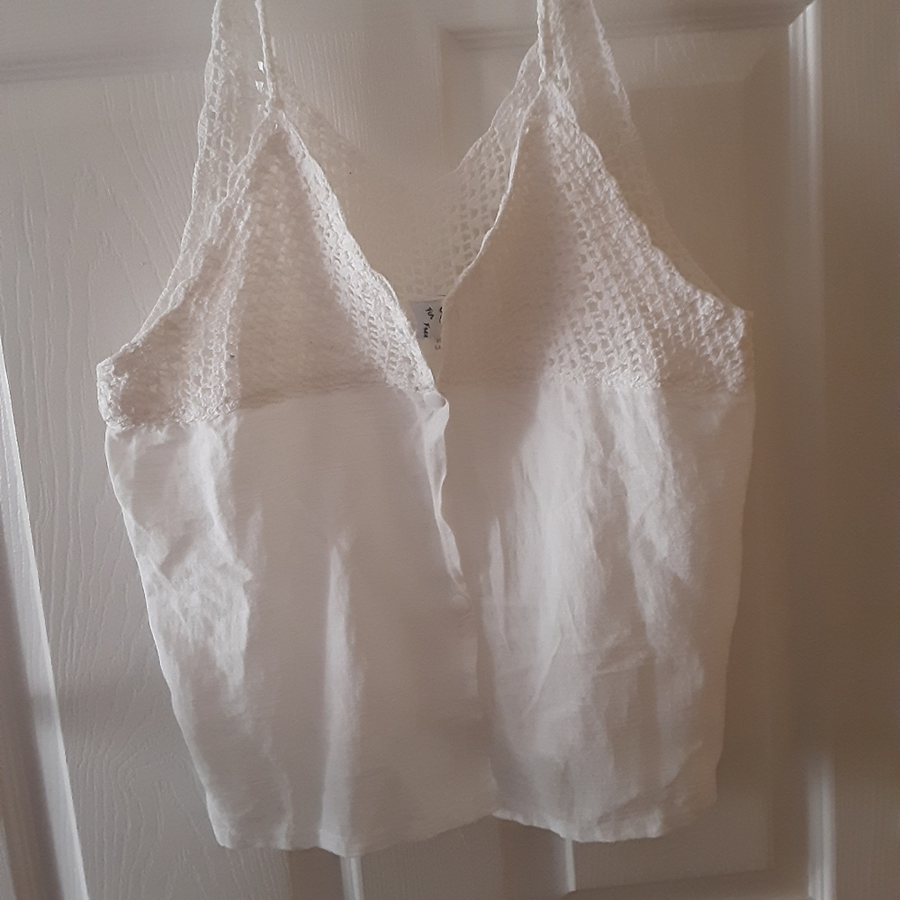 Free People white cami shirt